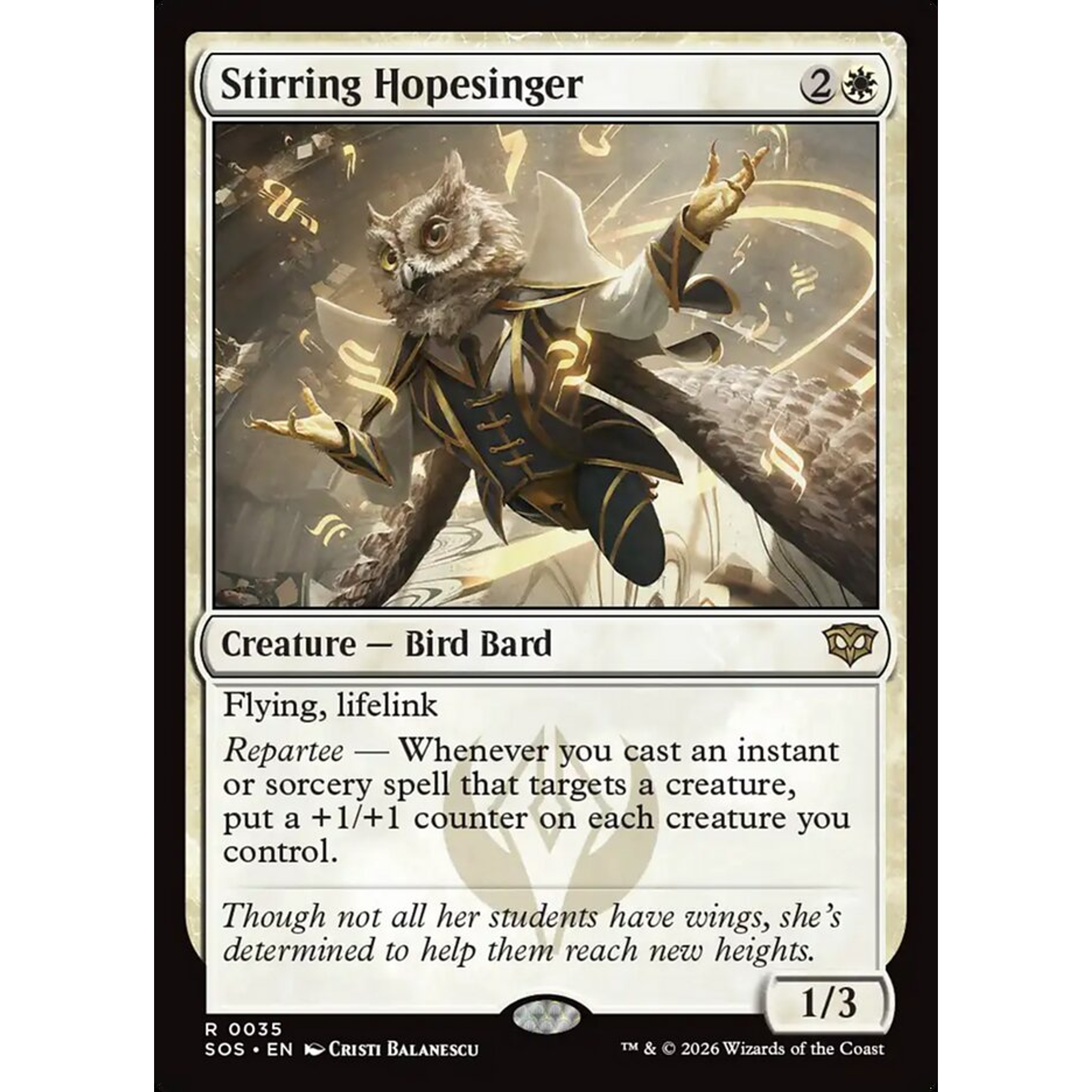 Stirring Hopesinger (SOS 35) — Moore Collectables UK