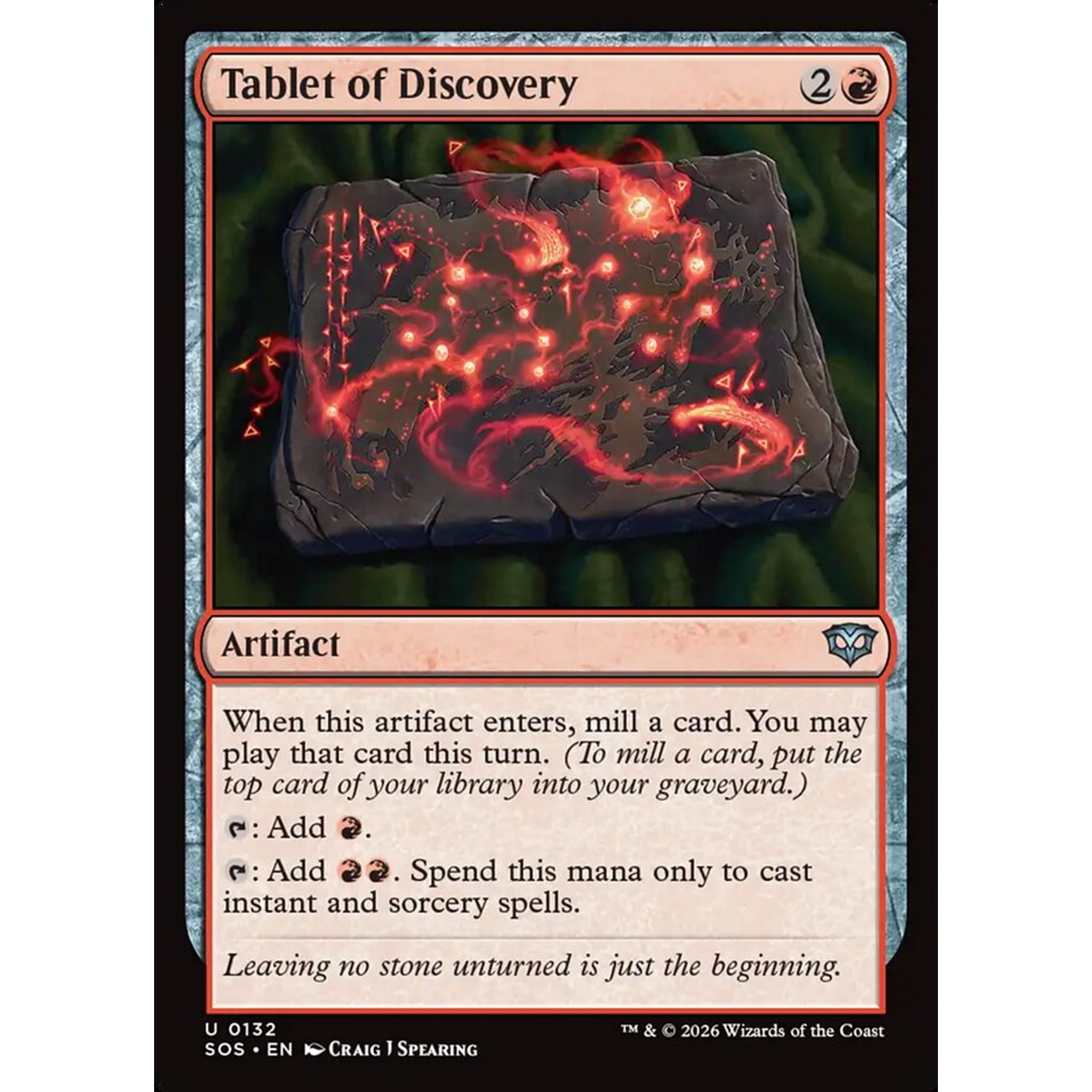 Tablet of Discovery (SOS 132) — Moore Collectables UK