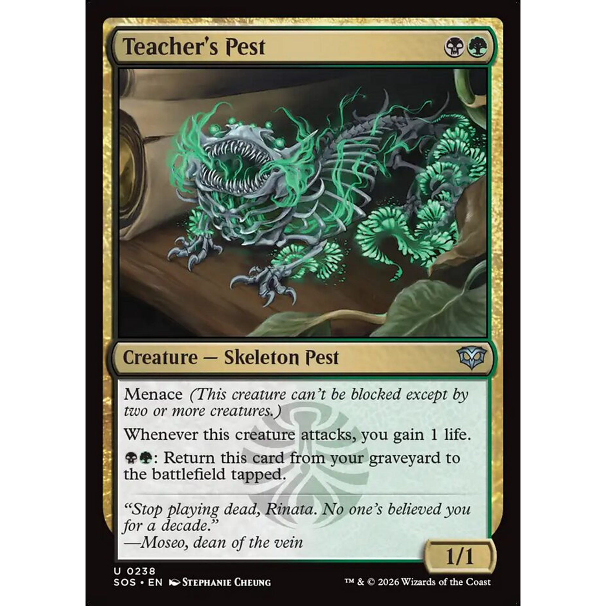 Teacher's Pest (SOS 238) — Moore Collectables UK