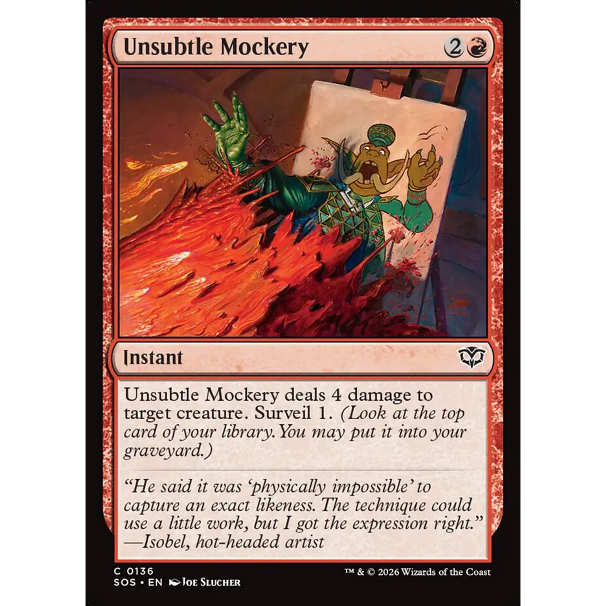 Unsubtle Mockery (SOS 136) — Moore Collectables UK