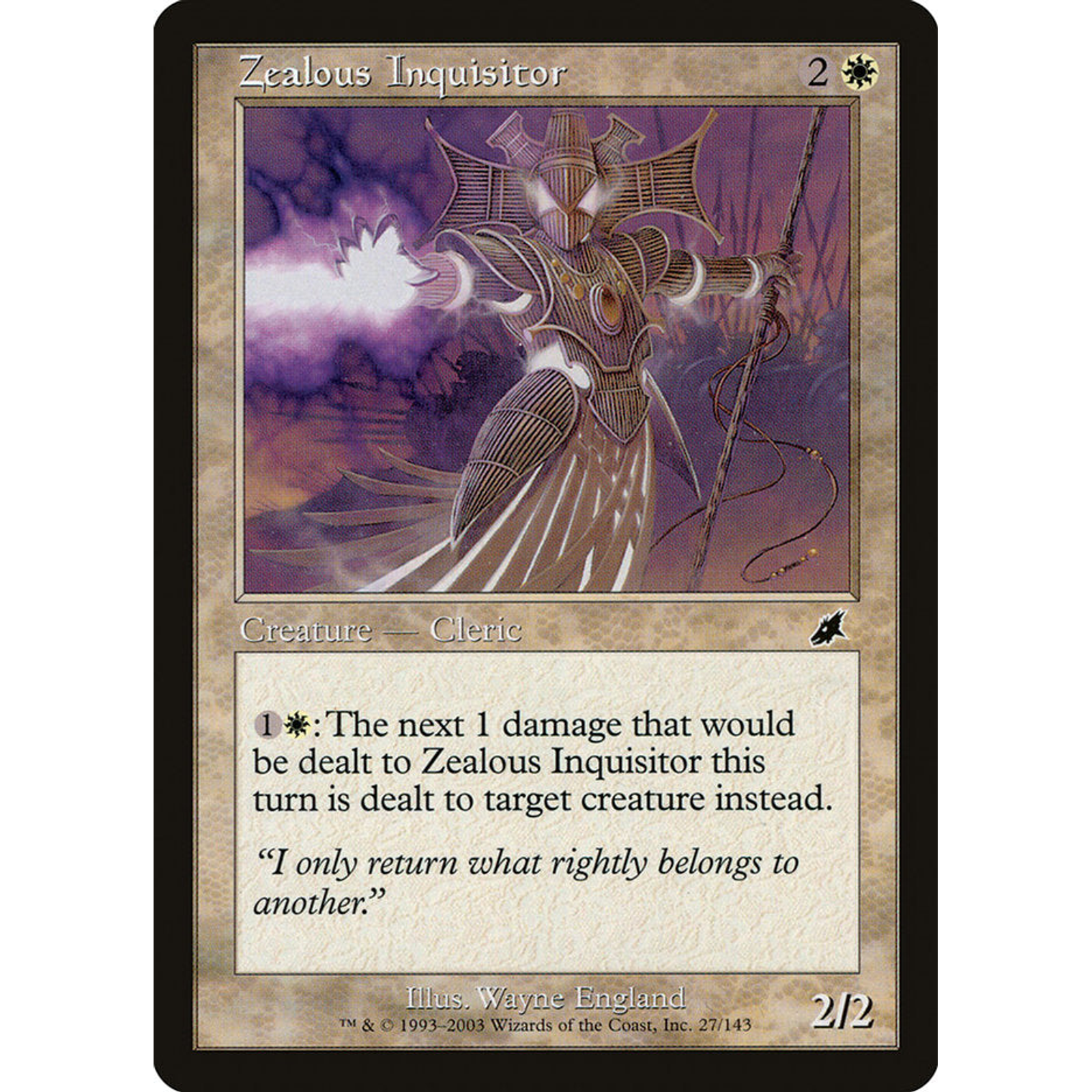 Zealous Inquisitor — Moore Collectables UK